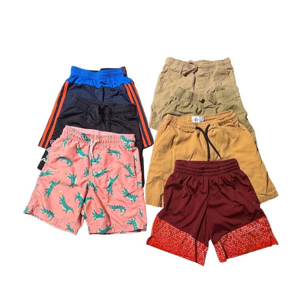 Adidas Under Armour Cat & Jack Boys Shorts Lot Size 7-10 Multicolor Excellent‎